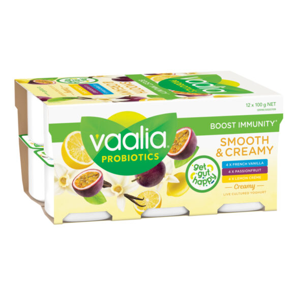 Vaalia Smooth & Creamy Yoghurt 12x100g