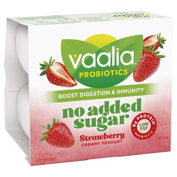 Vaalia No Added Sugar Strawberry 4 x 150 g